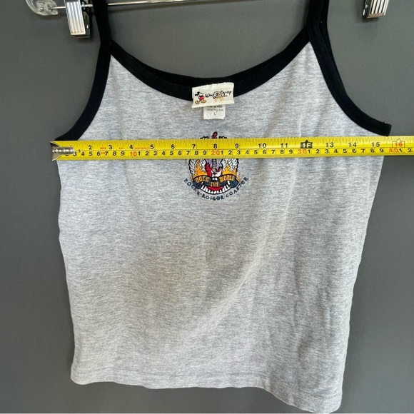 DISNEY Rock n Roller Coaster vintage tank top rock the world 90s embroidery - Picture 8 of 8